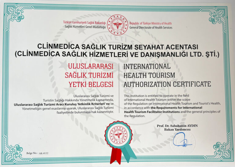 ClinMedica Health Tourism Certificate