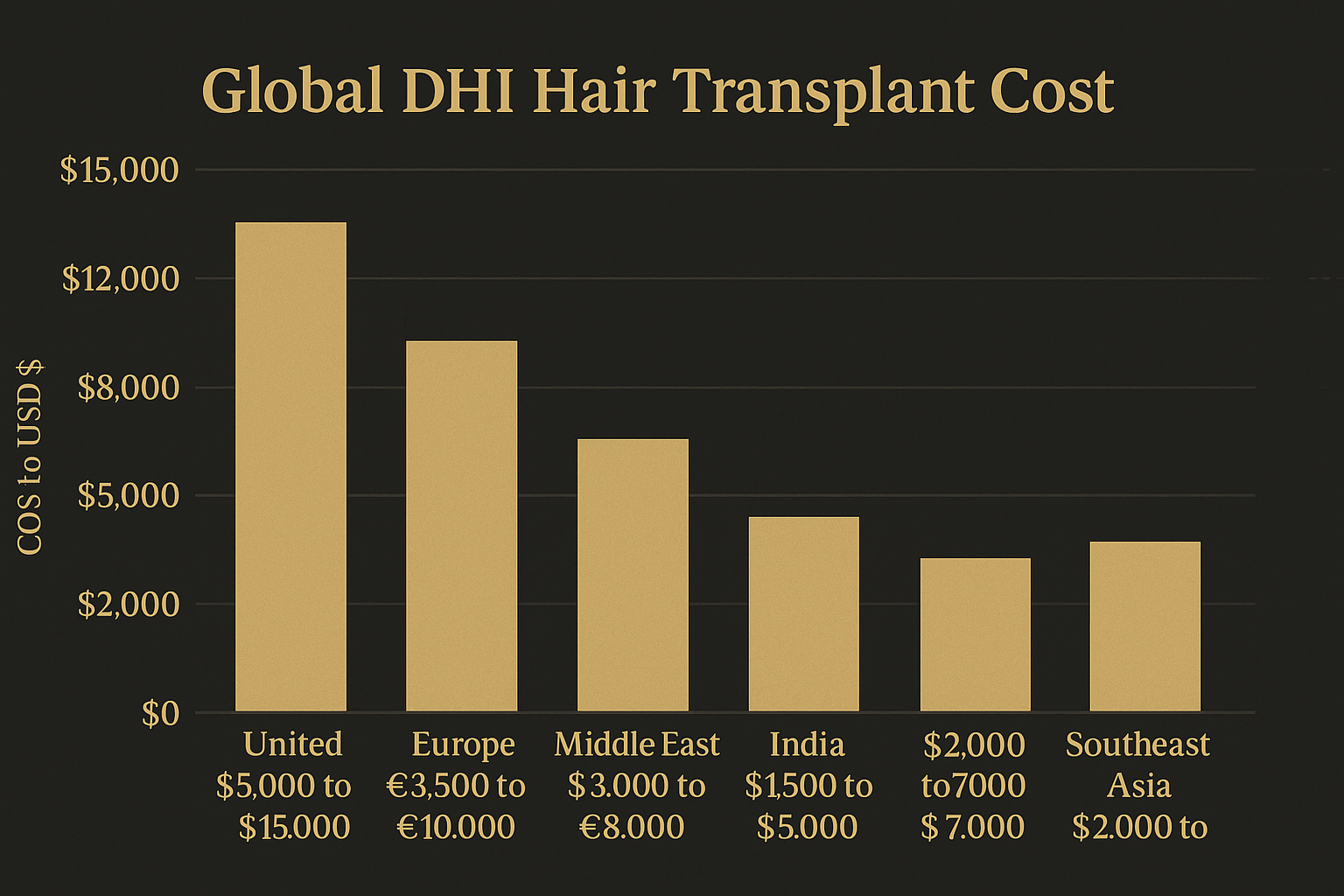 Global DHI Hair Transplant prices